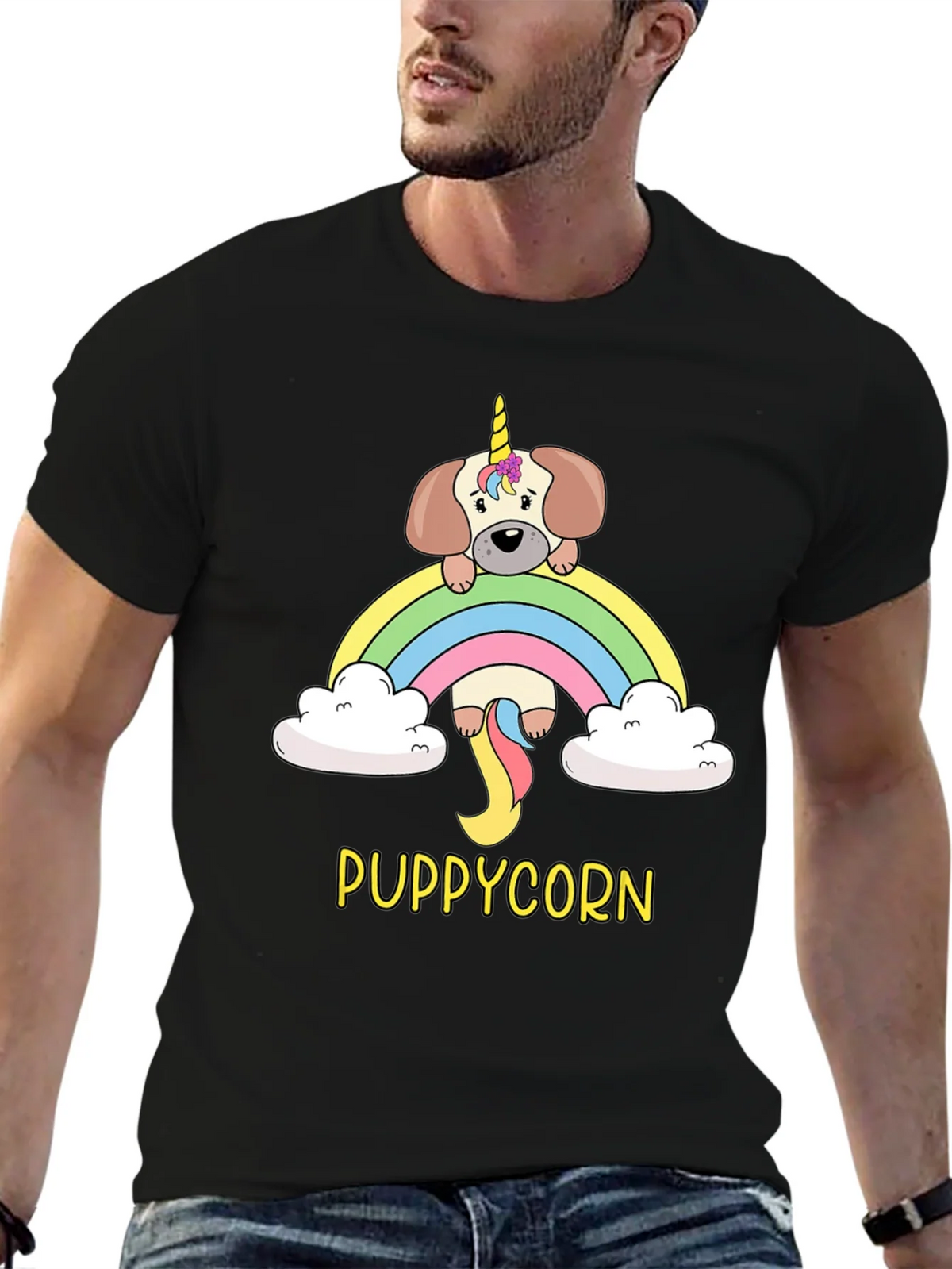 Puppycorn T-Shirt - Rainbow Unicorn Dog Tee product image 6