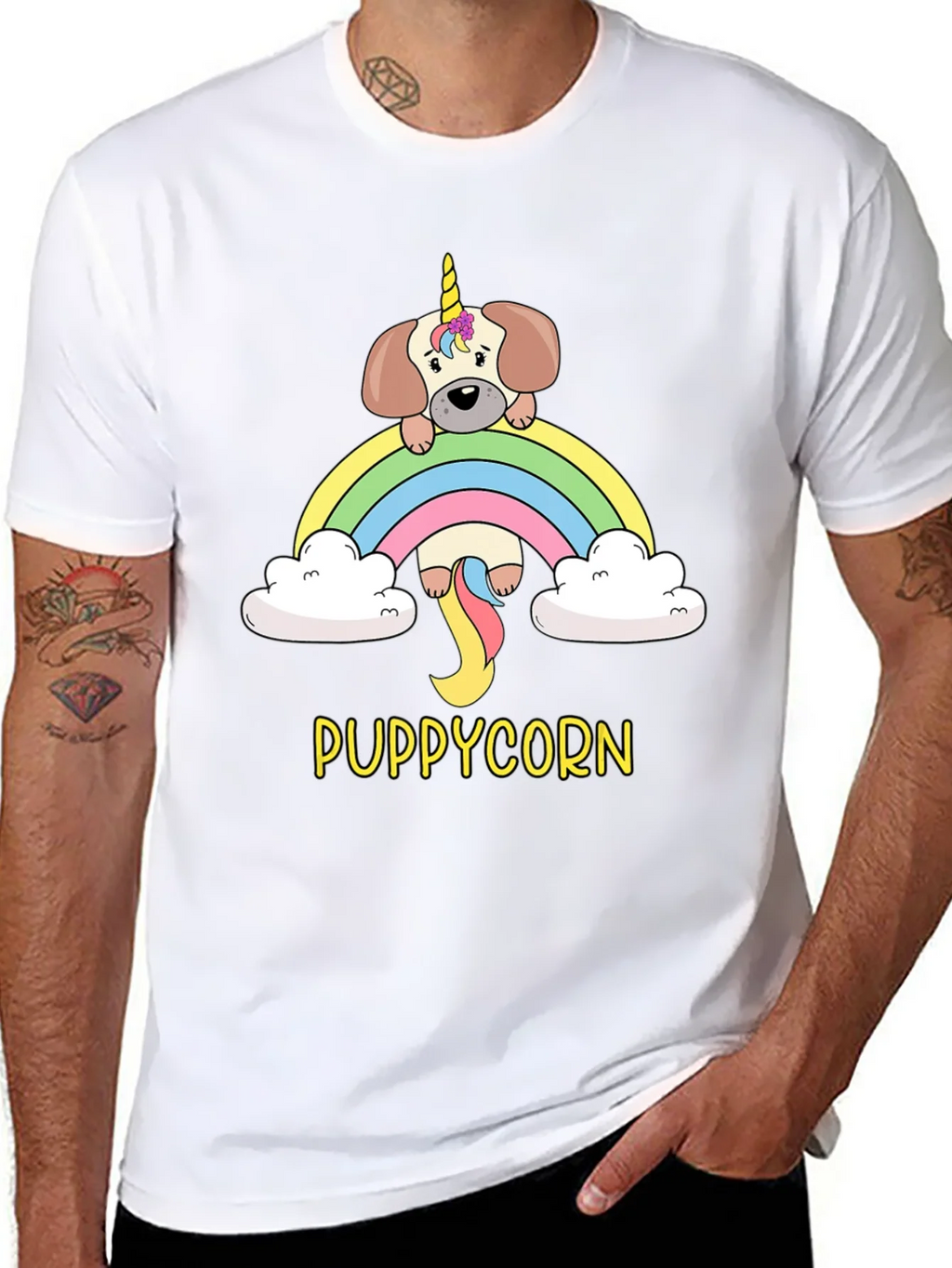 Puppycorn T-Shirt - Rainbow Unicorn Dog Tee product image 7