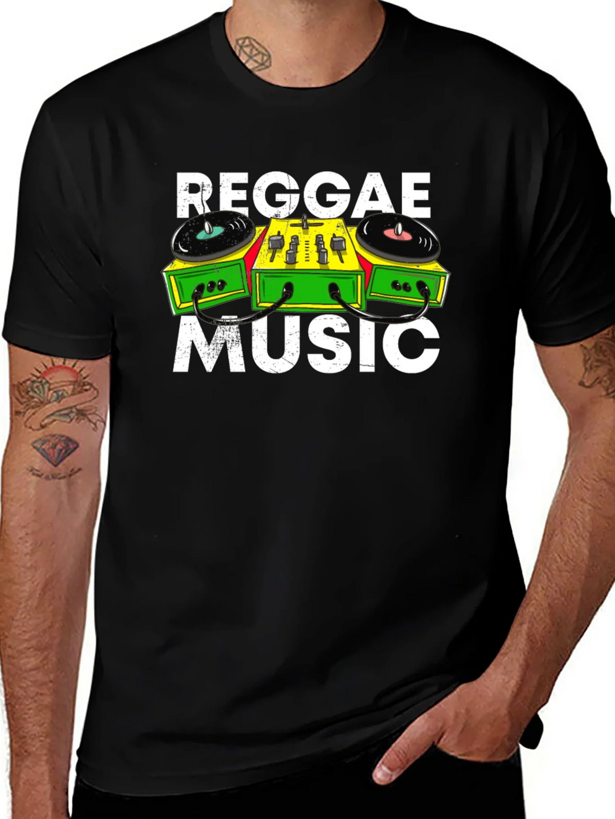 Reggae Music T-Shirt DJ Mixer Graphic Tee product image 1