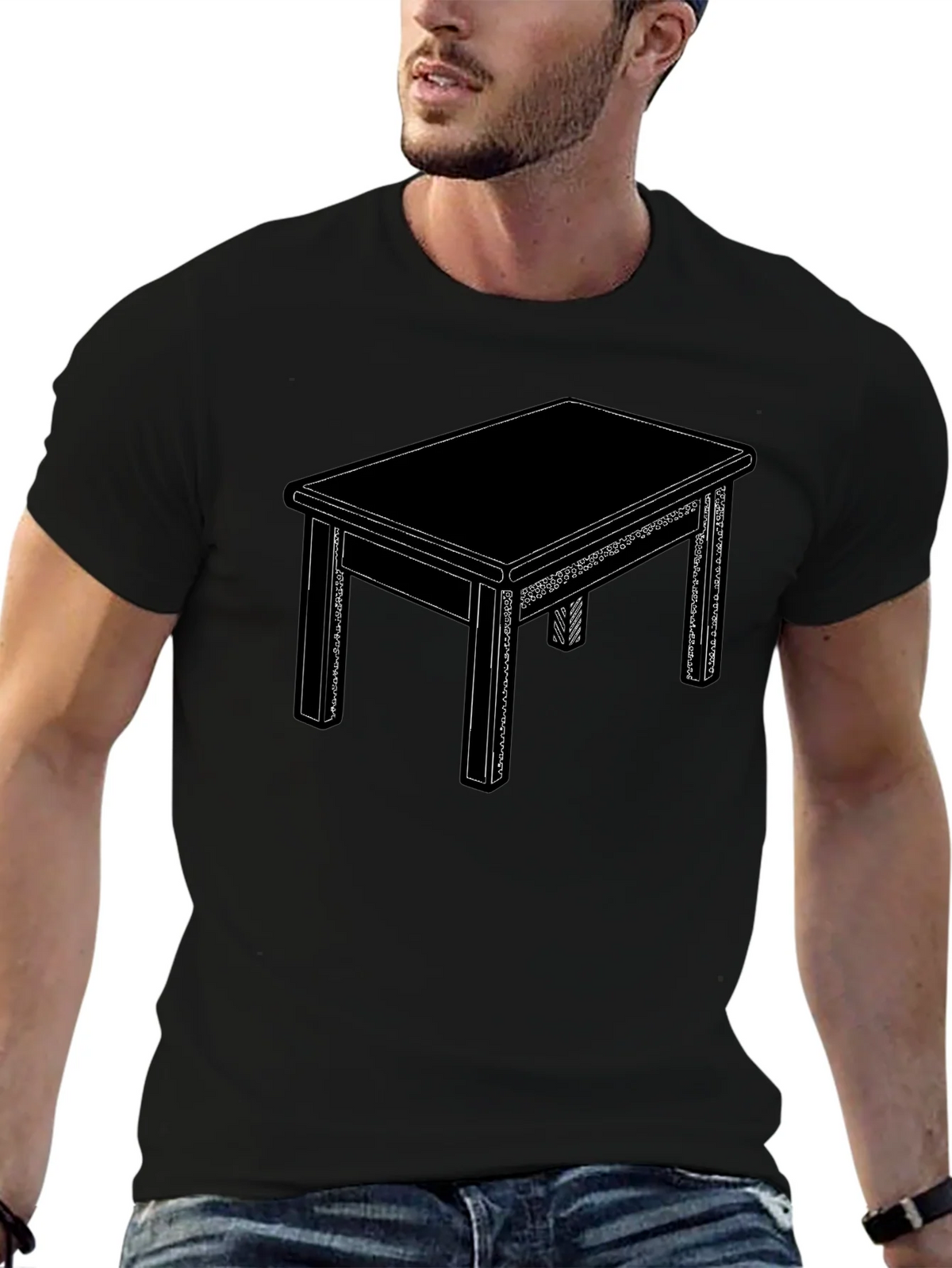 Graphic Table T-Shirt - Minimalist Design product image 6