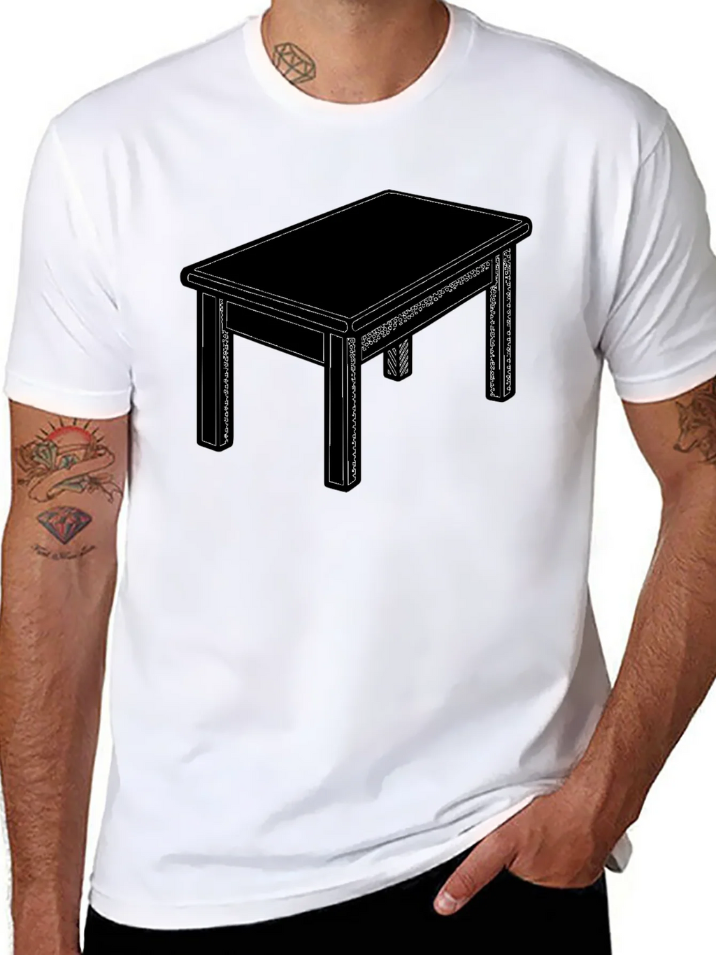 Graphic Table T-Shirt - Minimalist Design product image 7