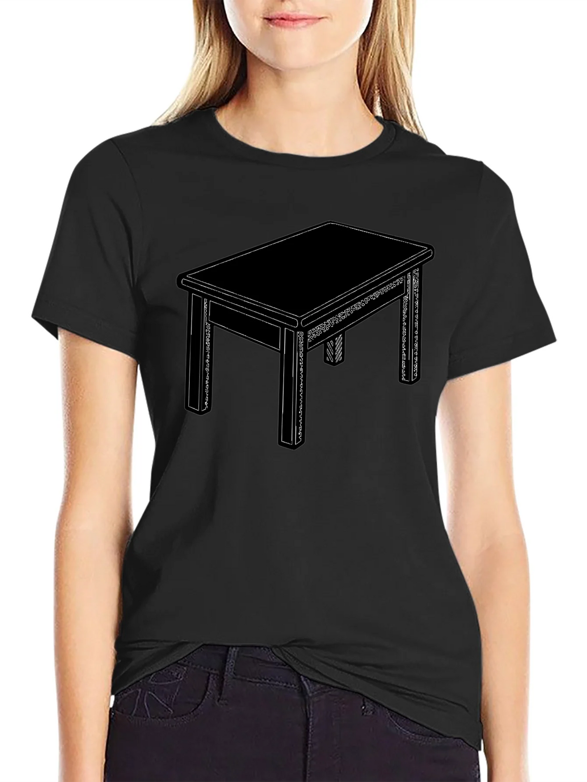 Graphic Table T-Shirt - Minimalist Design product image 2