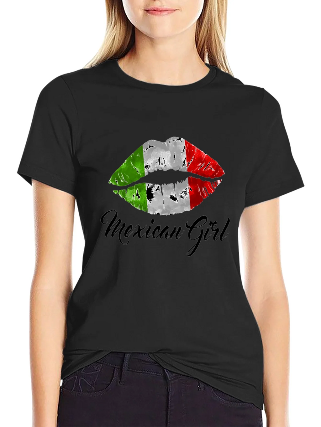 Mexican Girl Lips T-Shirt - Stylish Graphic Tee product image 2