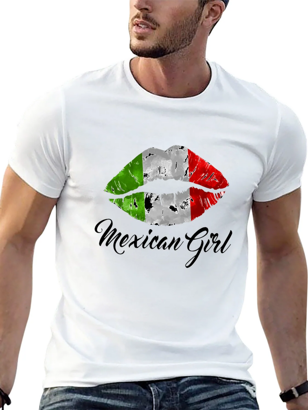 Mexican Girl Lips T-Shirt - Stylish Graphic Tee product image 12