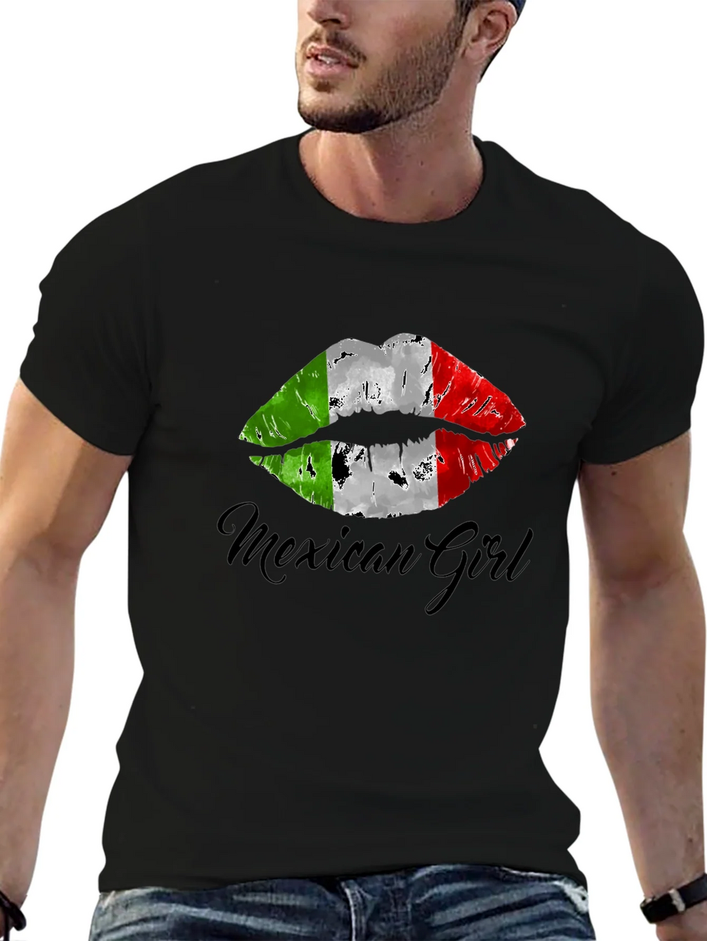 Mexican Girl Lips T-Shirt - Stylish Graphic Tee product image 6