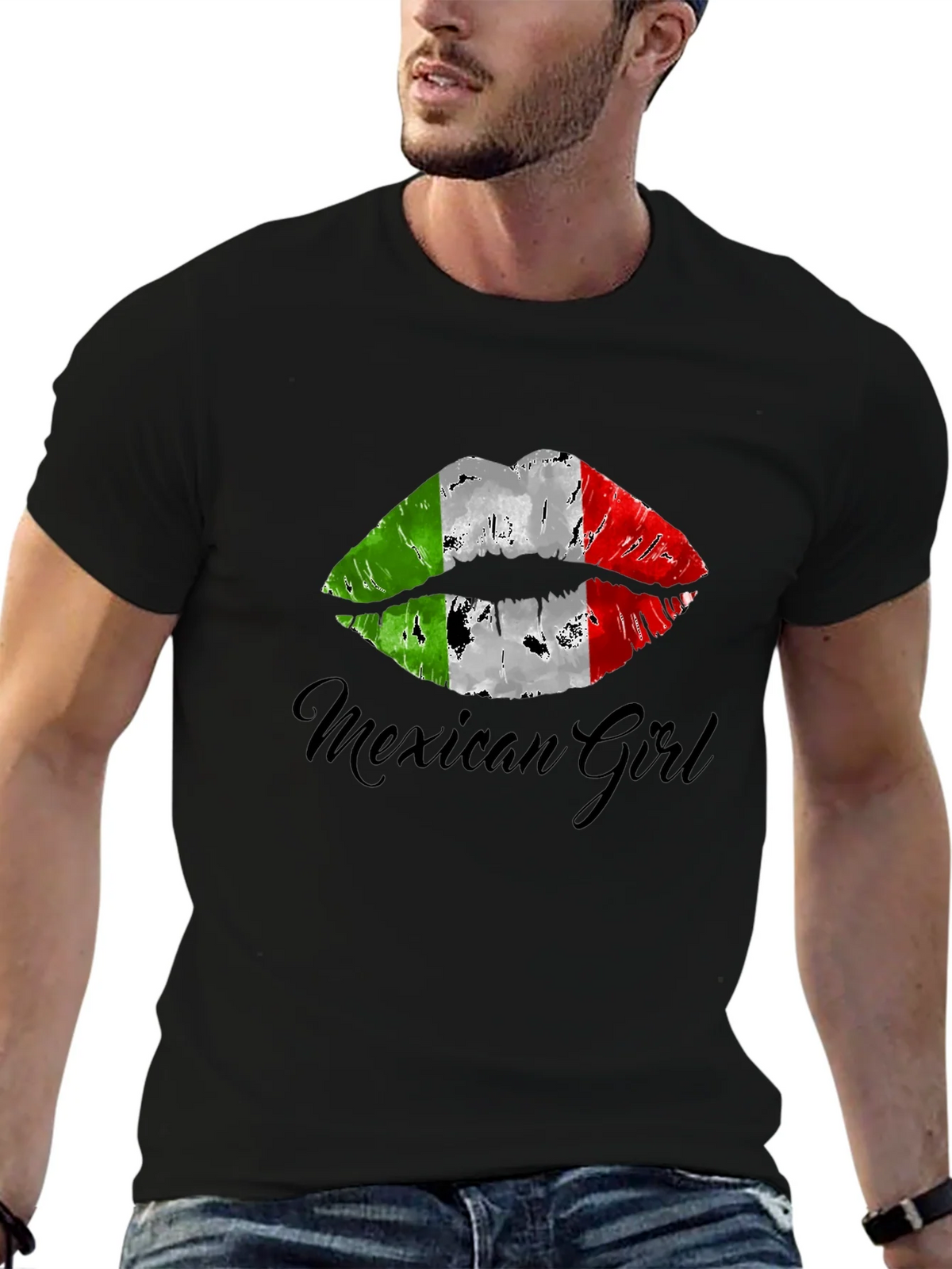 Mexican Girl Lips T-Shirt - Stylish Graphic Tee product image 6
