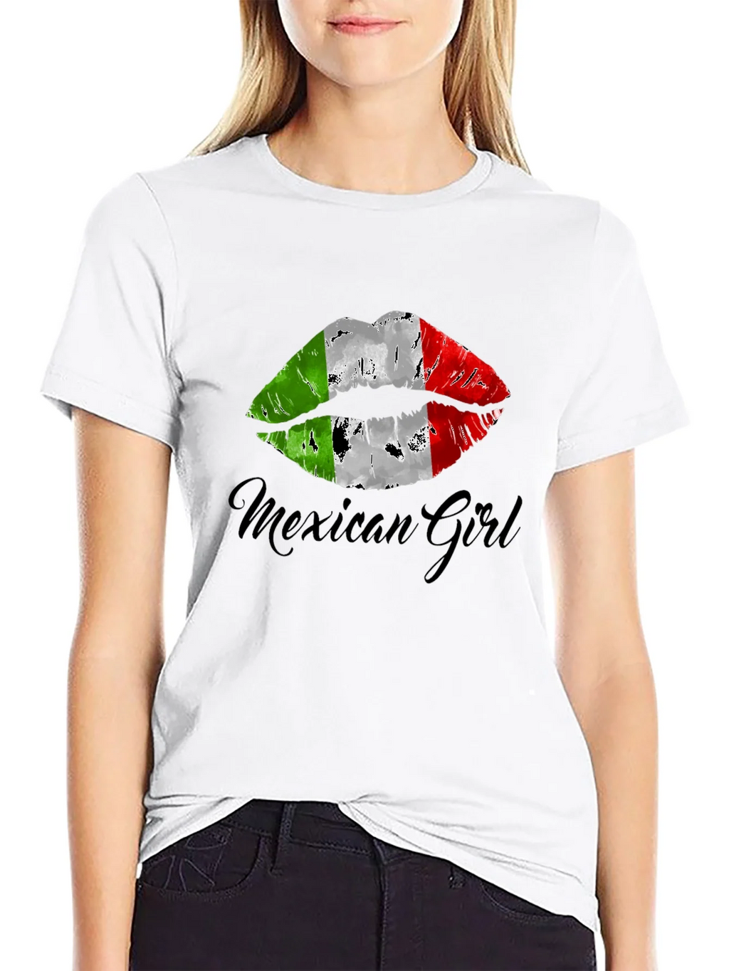 Mexican Girl Lips T-Shirt - Stylish Graphic Tee product image 8