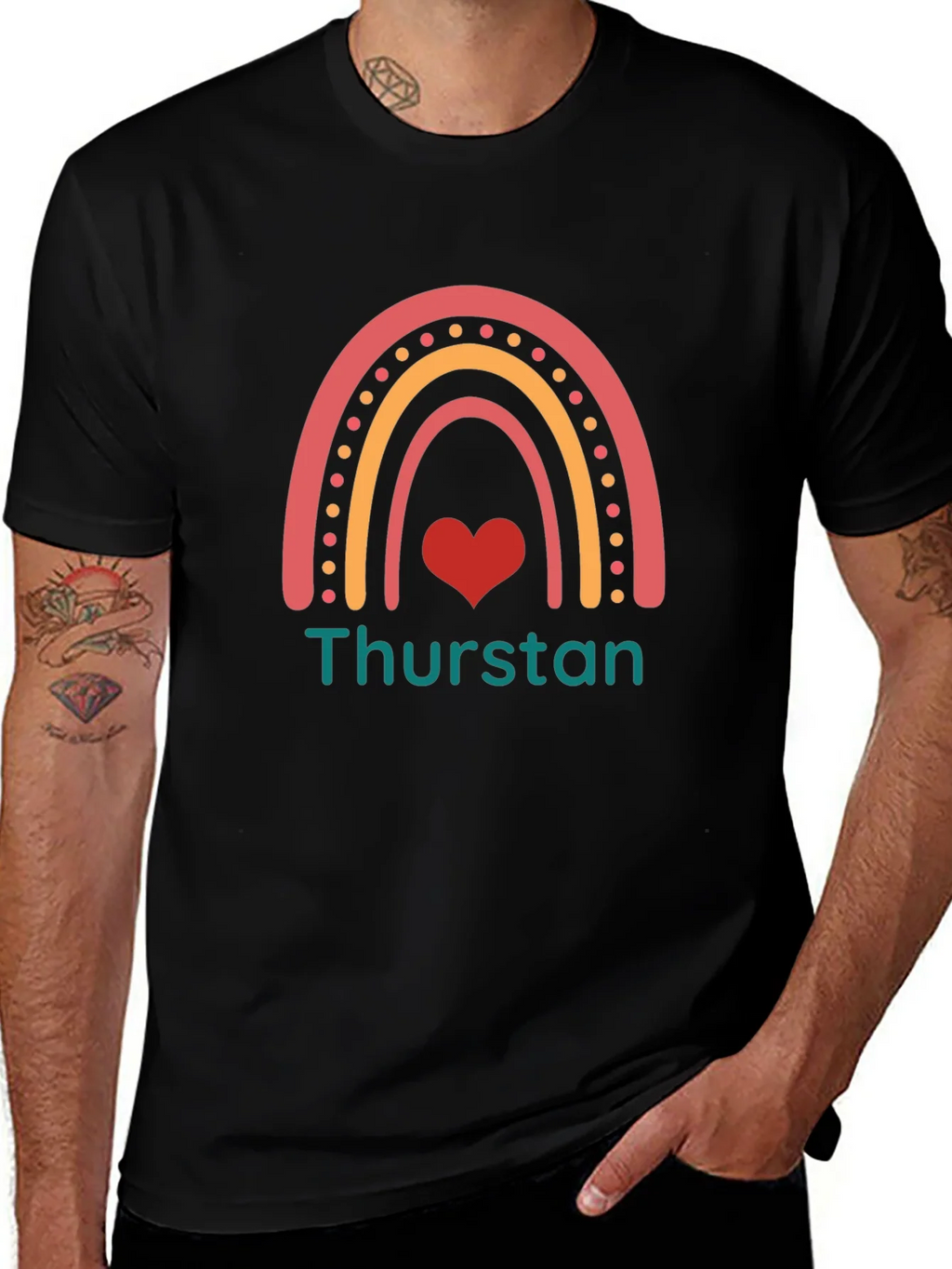 Rainbow Heart Thurston T-Shirt product image 1