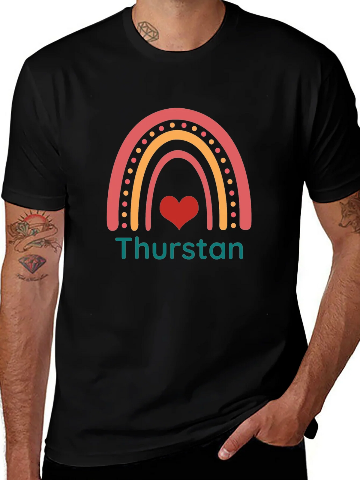 Rainbow Heart Thurston T-Shirt product image 1