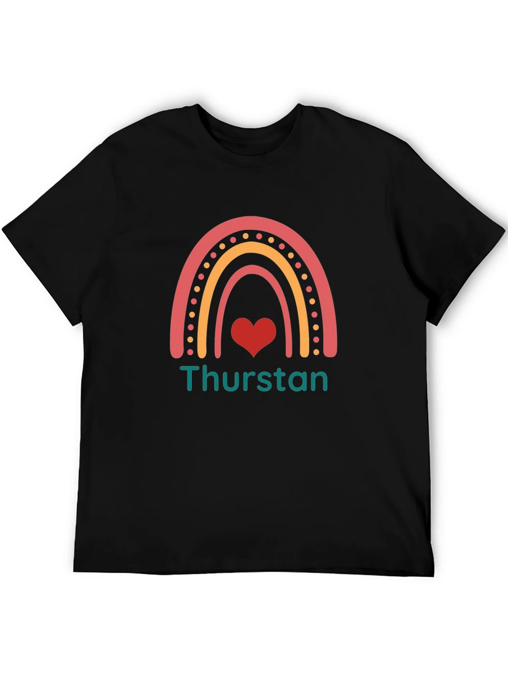 Rainbow Heart Thurston T-Shirt product image 5