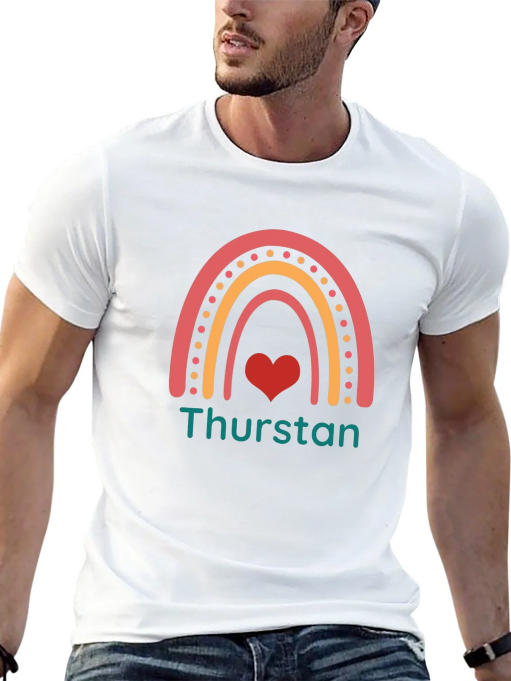 Rainbow Heart Thurston T-Shirt product image 12