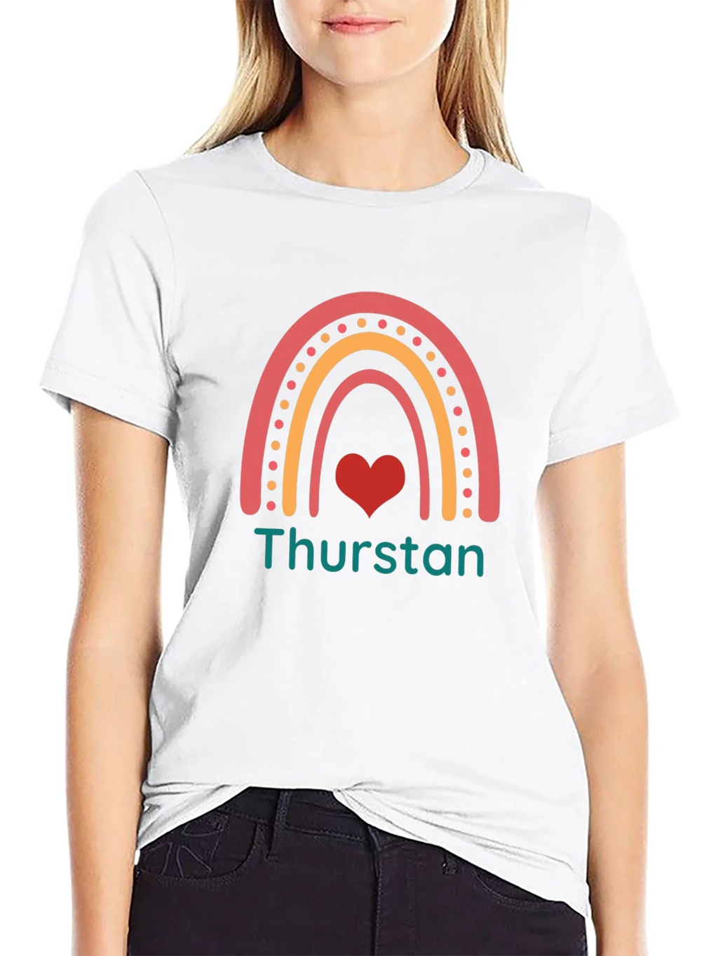 Rainbow Heart Thurston T-Shirt product image 8