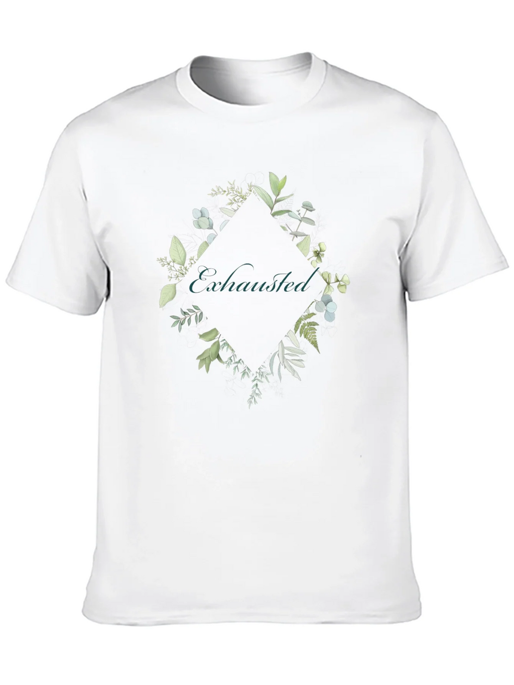 Exhausted Botanical Graphic Tee - Black Cotton Shirt product image 9