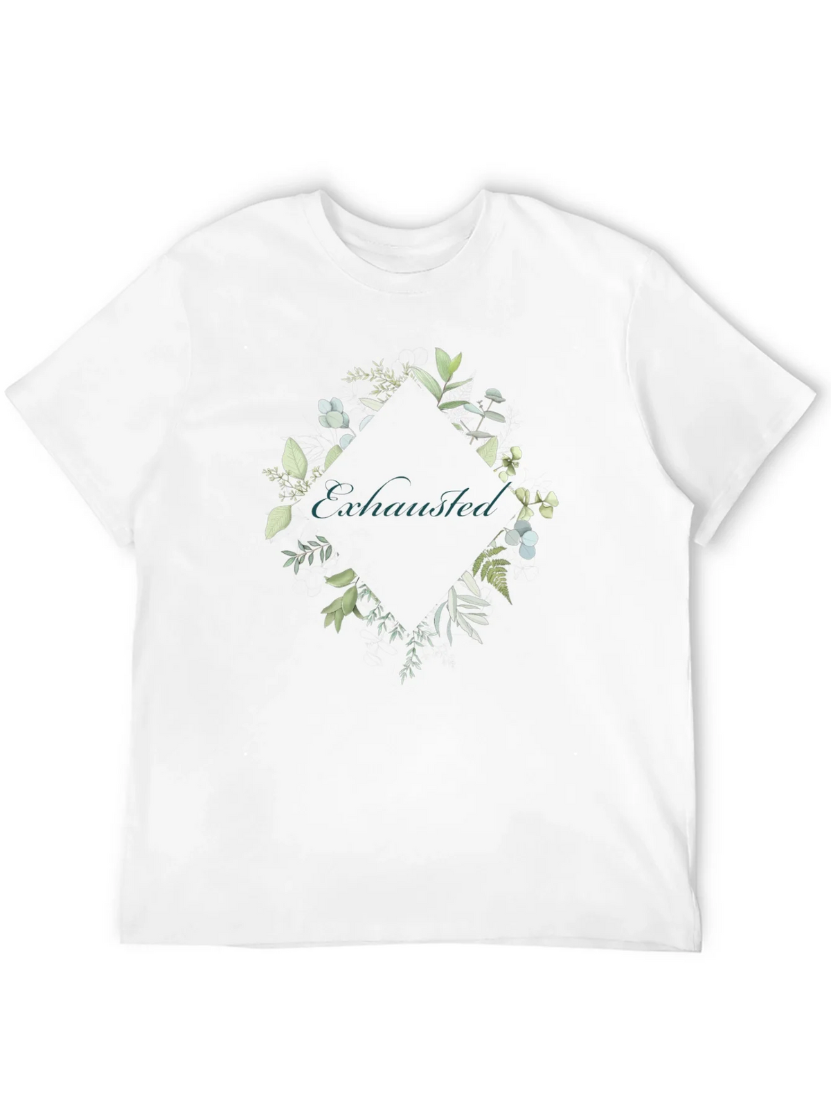 Exhausted Botanical Graphic Tee - Black Cotton Shirt product image 11