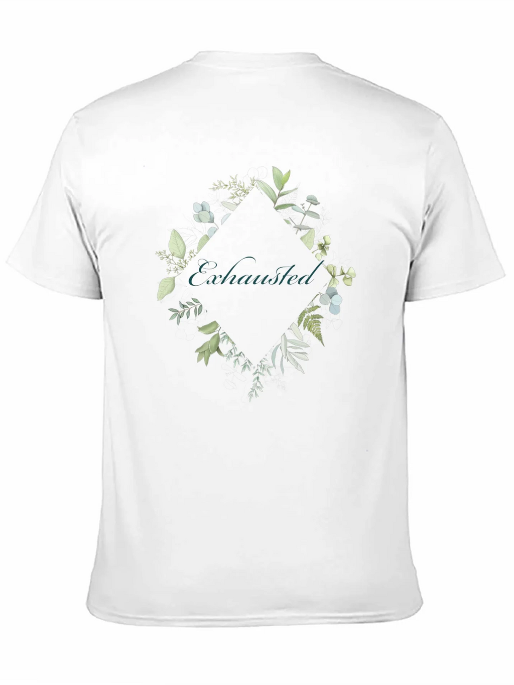 Exhausted Botanical Graphic Tee - Black Cotton Shirt product image 10