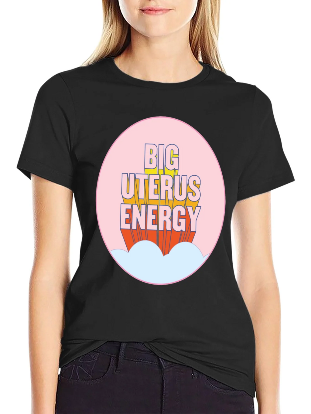 Big Uterus Energy T-Shirt - Empowering Graphic Tee product image 2