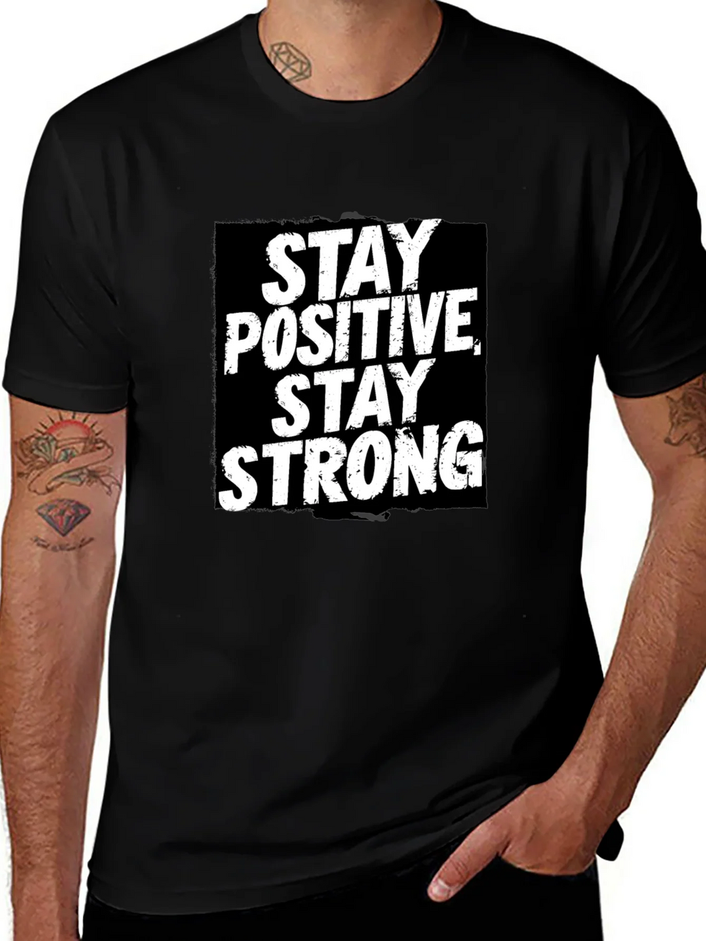 Stay Positive Strong Graphic T-Shirt product image 1