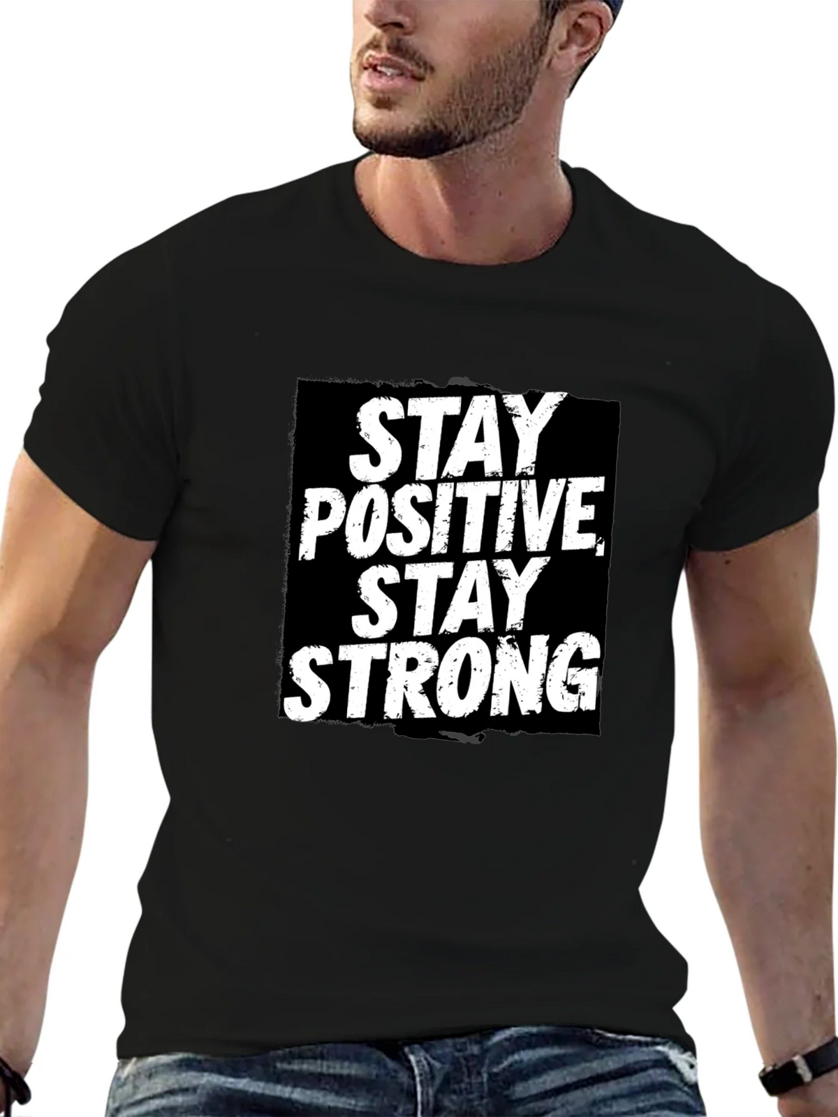 Stay Positive Strong Graphic T-Shirt product image 6
