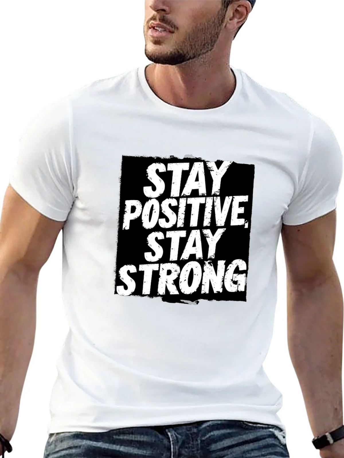 Stay Positive Strong Graphic T-Shirt product image 12