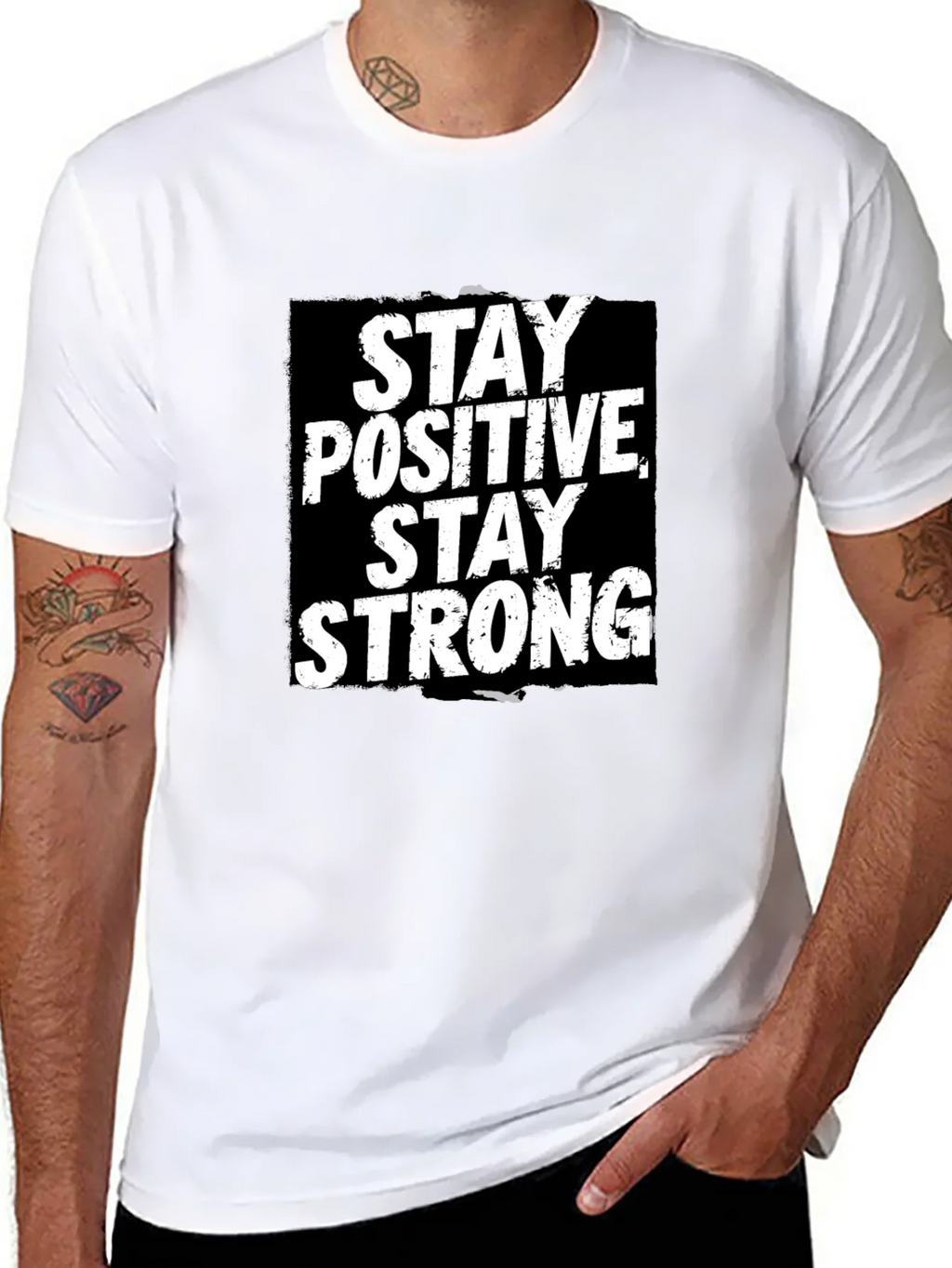 Stay Positive Strong Graphic T-Shirt product image 7