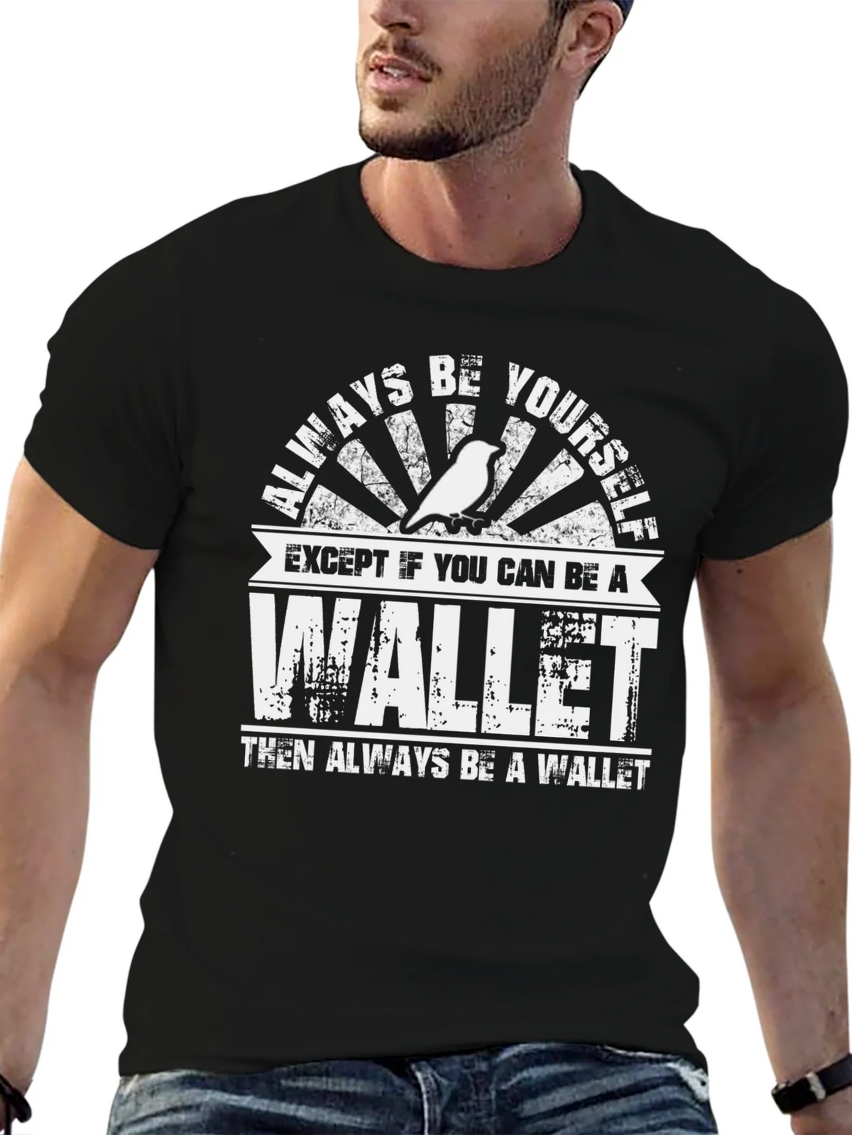 Always Be A Wallet Mens T-Shirt product image 6