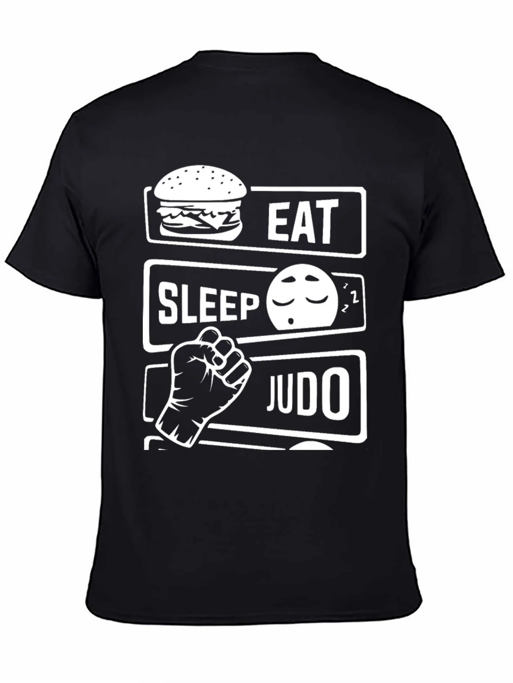 Eat Sleep Judo Black T-Shirt product image 4