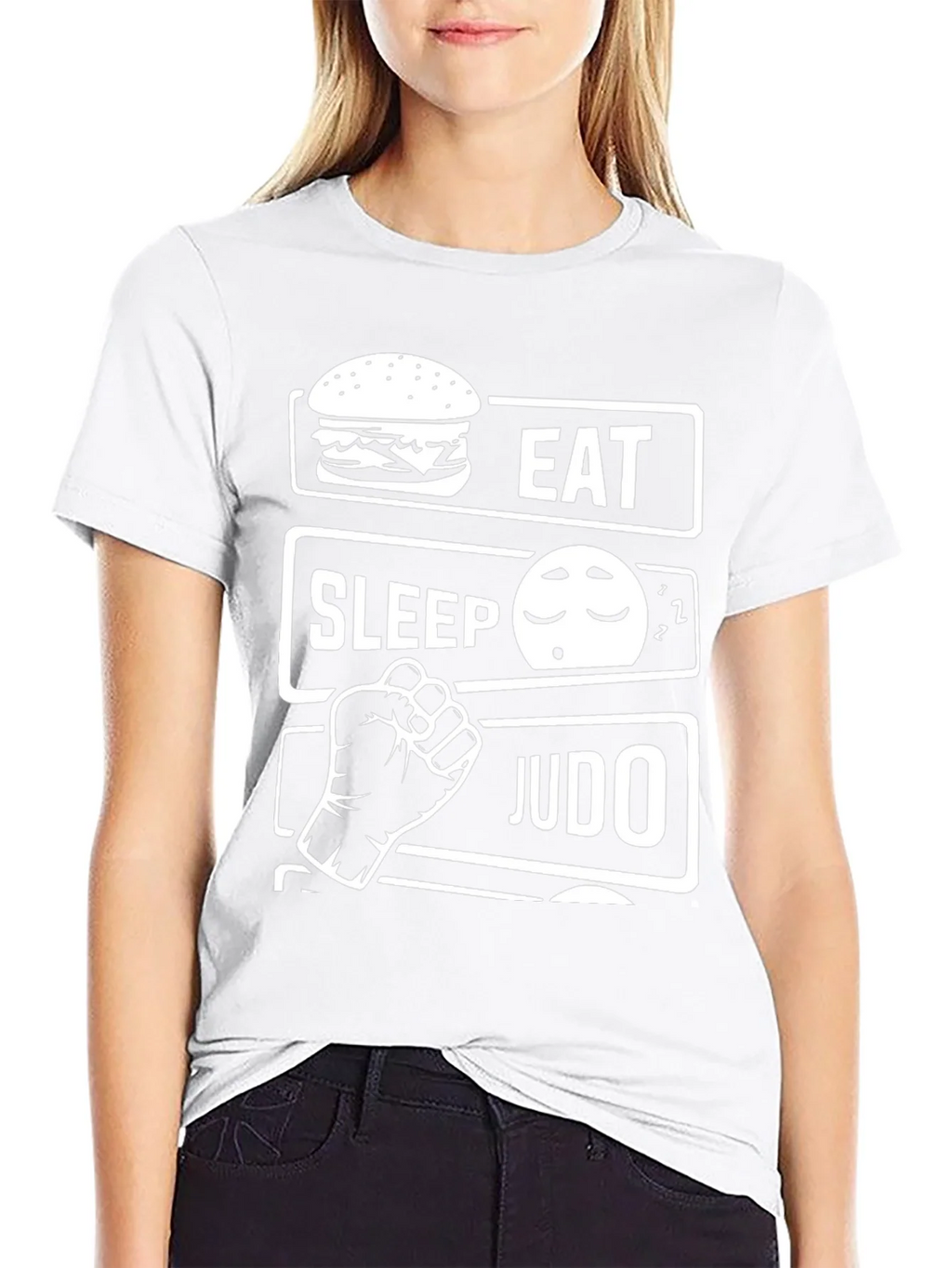 Eat Sleep Judo Black T-Shirt product image 8