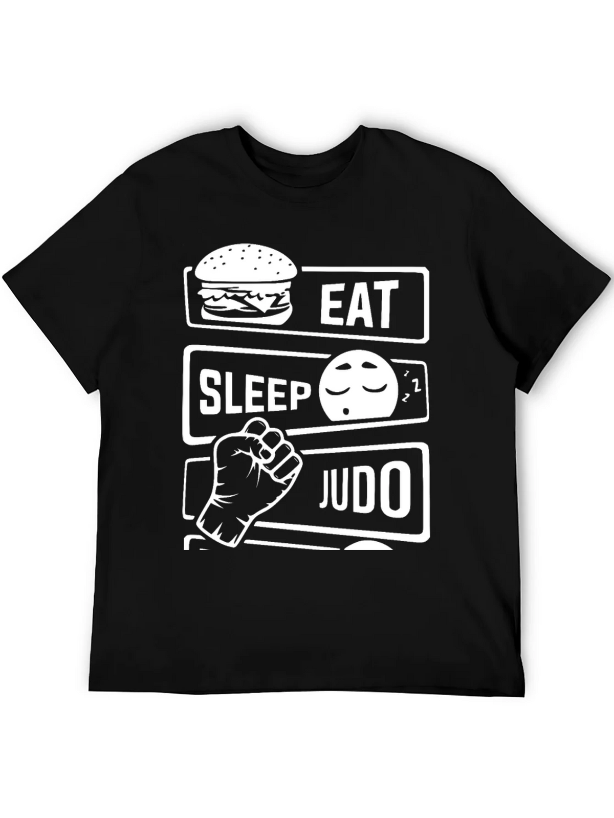 Eat Sleep Judo Black T-Shirt product image 5
