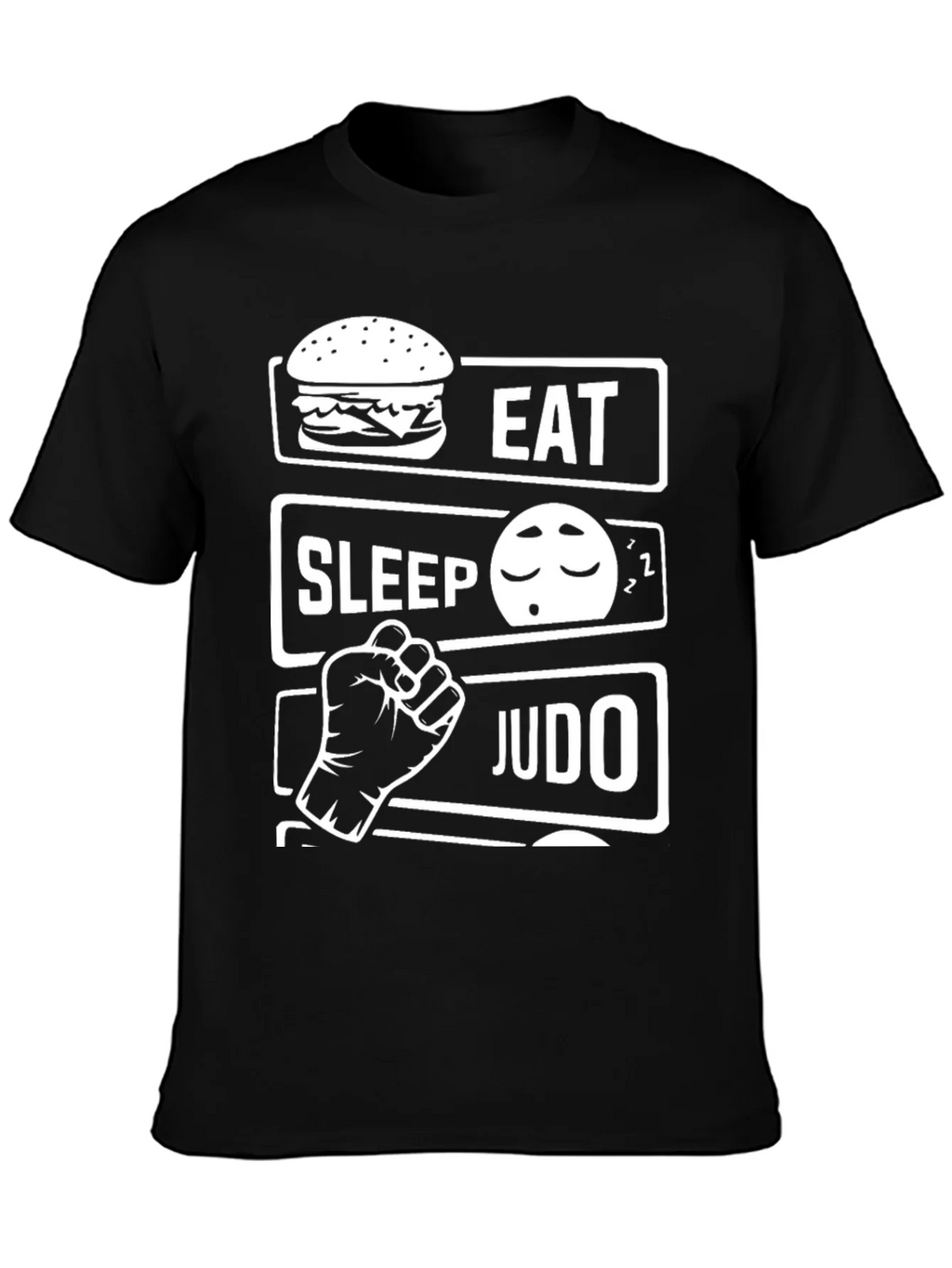 Eat Sleep Judo Black T-Shirt product image 3