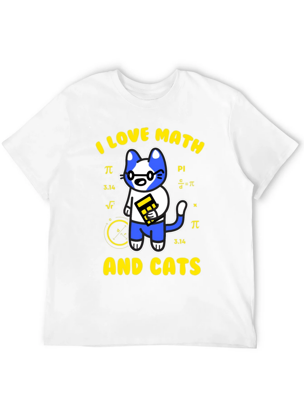 I Love Math and Cats T-Shirt Funny Geek Nerd Tee product image 11