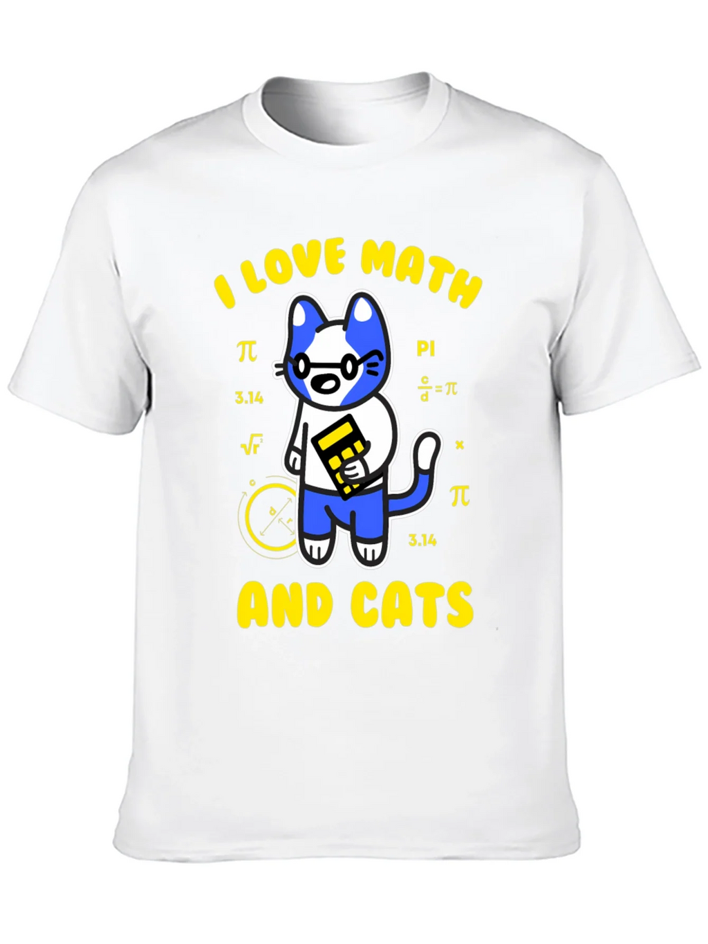I Love Math and Cats T-Shirt Funny Geek Nerd Tee product image 9