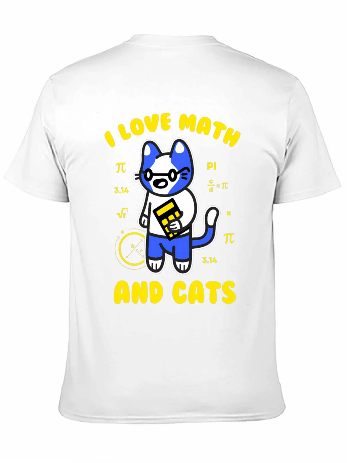 I Love Math and Cats T-Shirt Funny Geek Nerd Tee product image 10