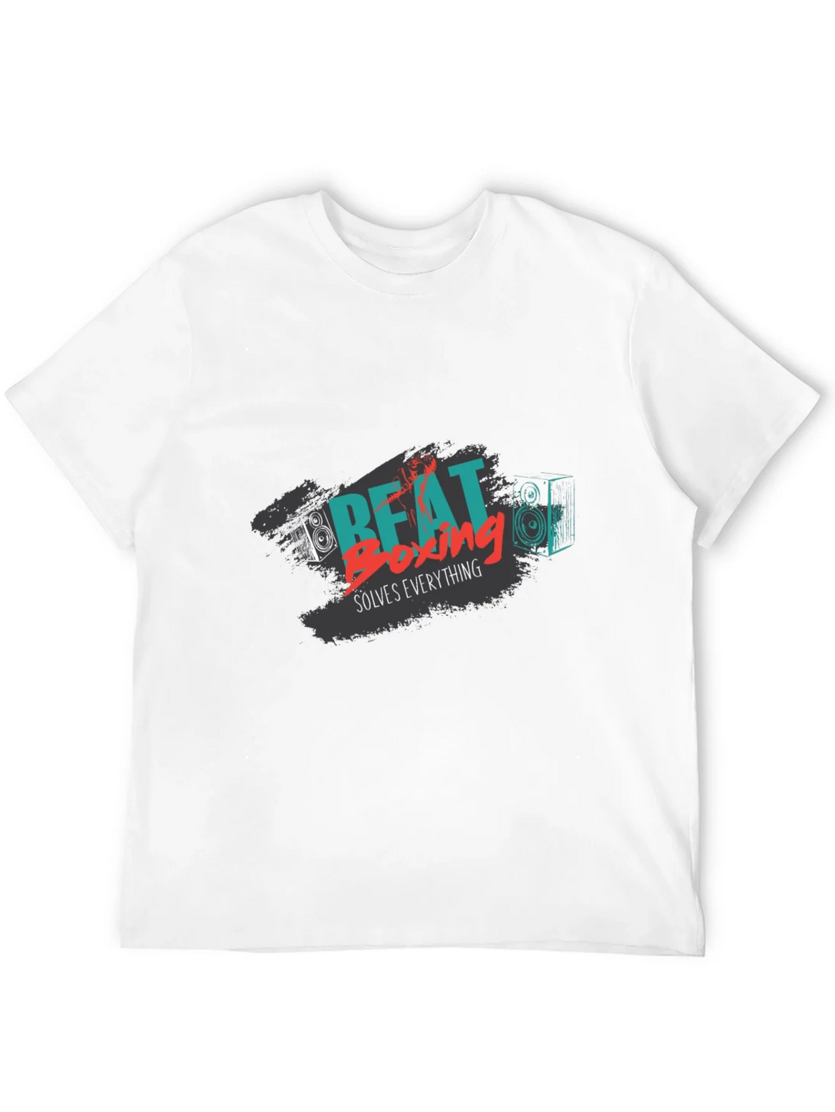Beat Boxing Solves Everything Black Graphic Tee product image 11