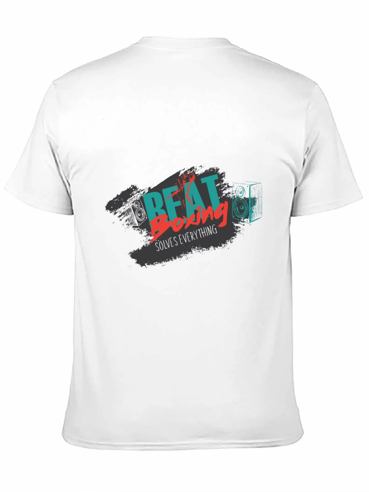 Beat Boxing Solves Everything Black Graphic Tee product image 10