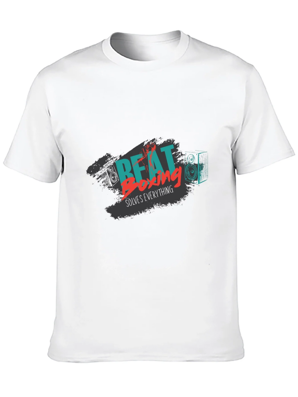Beat Boxing Solves Everything Black Graphic Tee product image 9