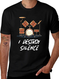 I Destroy Silence Drum Set T-Shirt product image 1