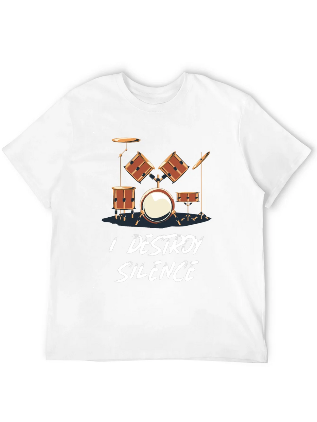 I Destroy Silence Drum Set T-Shirt product image 11