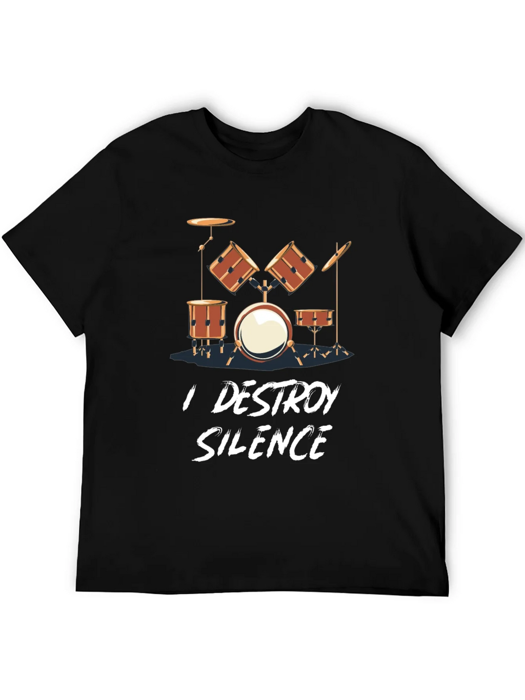 I Destroy Silence Drum Set T-Shirt product image 5