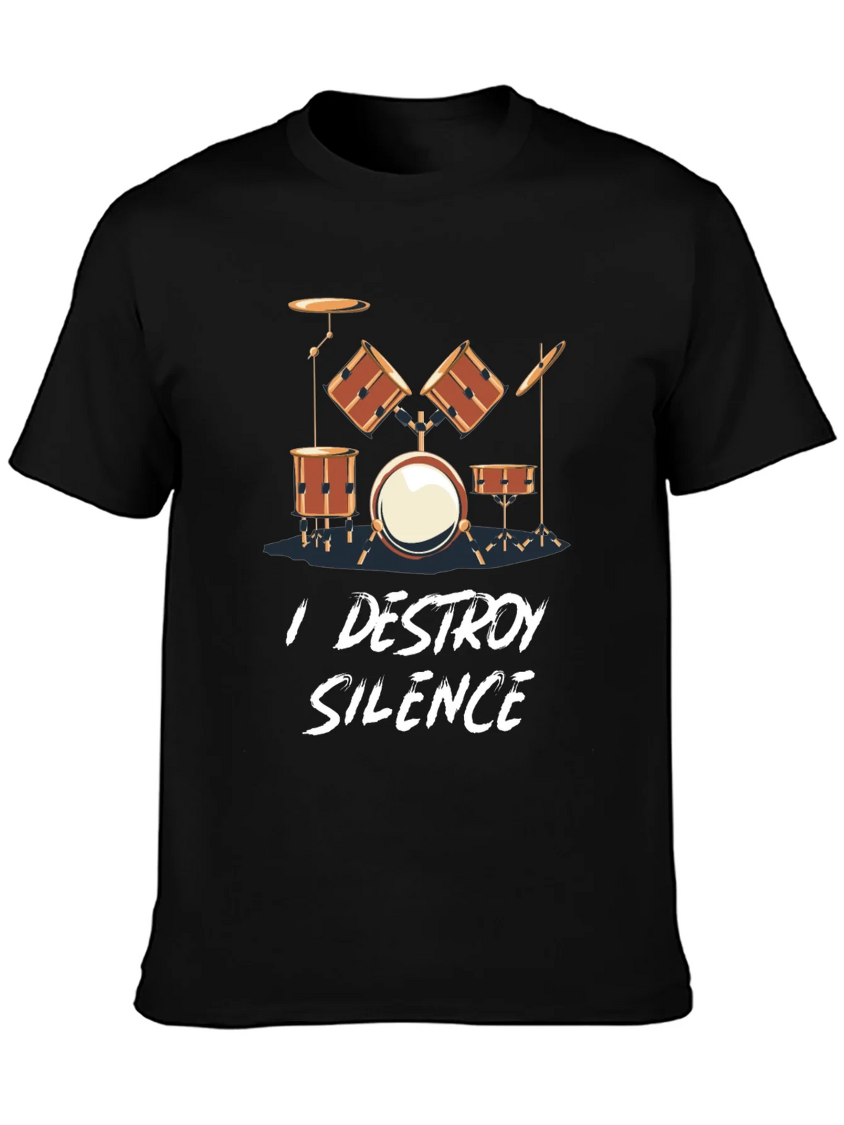 I Destroy Silence Drum Set T-Shirt product image 3