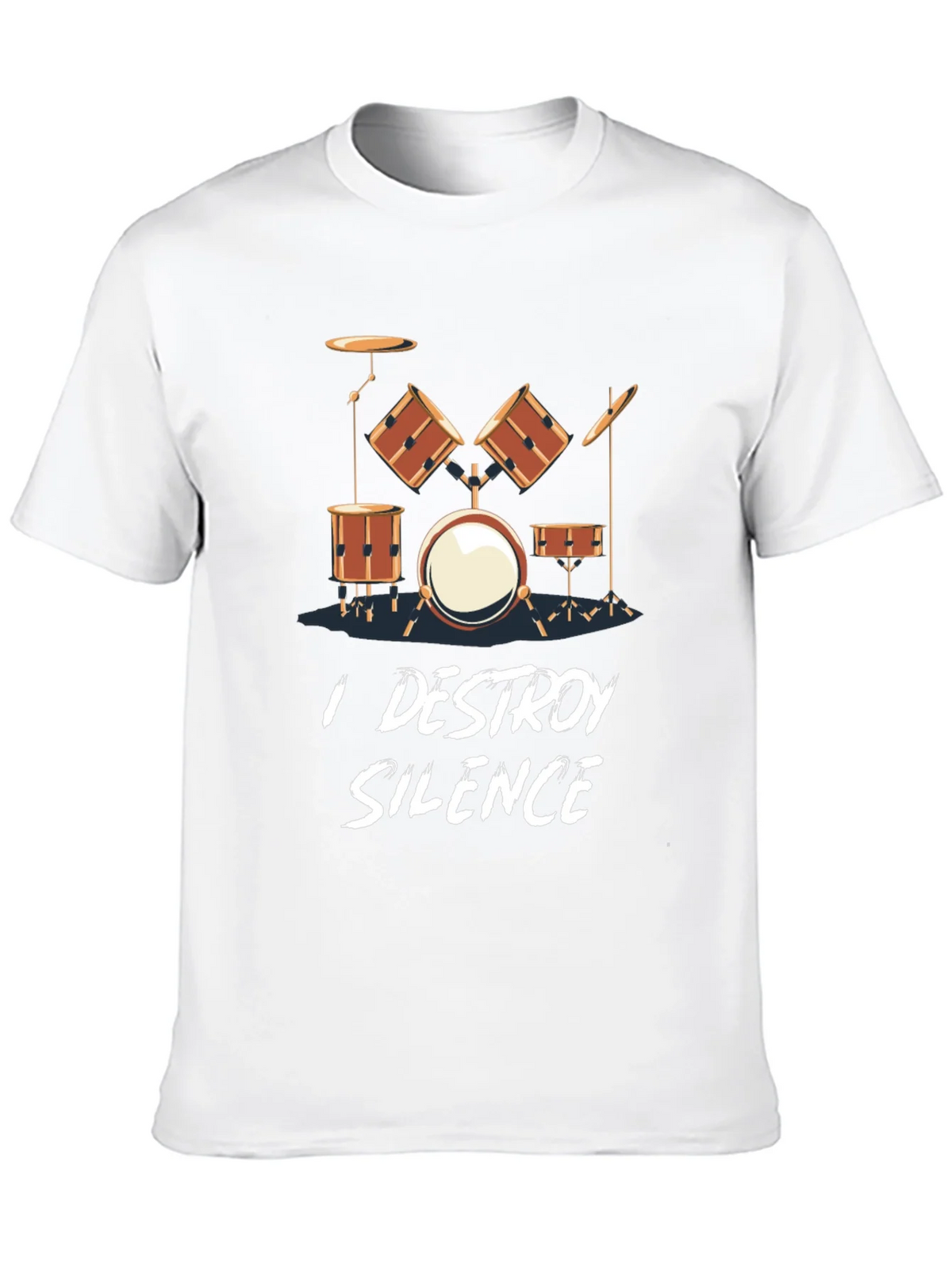 I Destroy Silence Drum Set T-Shirt product image 9