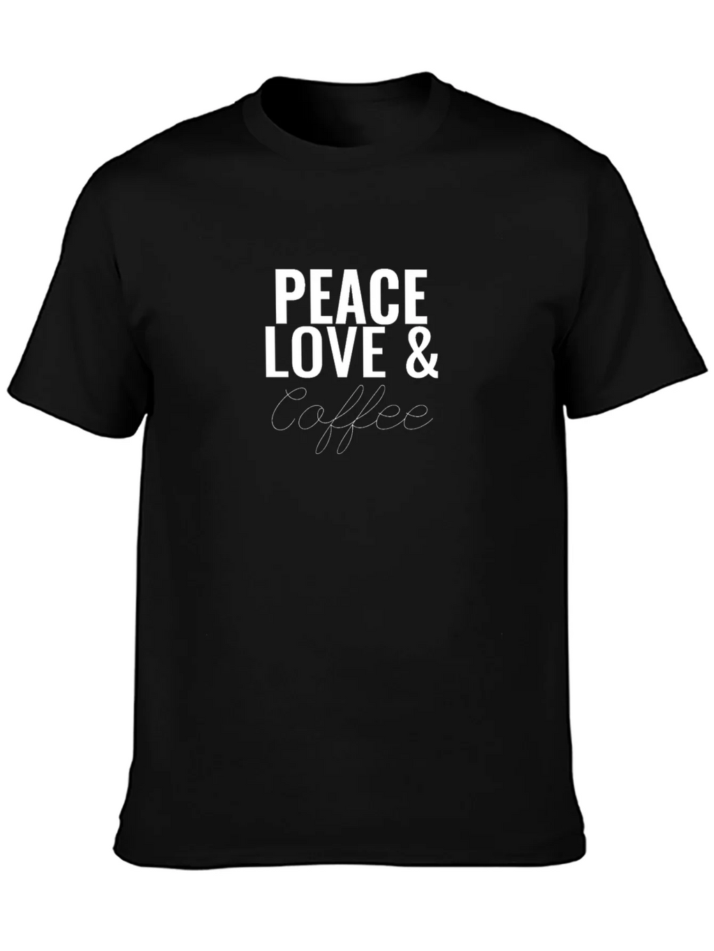 Peace Love & Coffee Graphic Tee - Casual Comfort product image 3