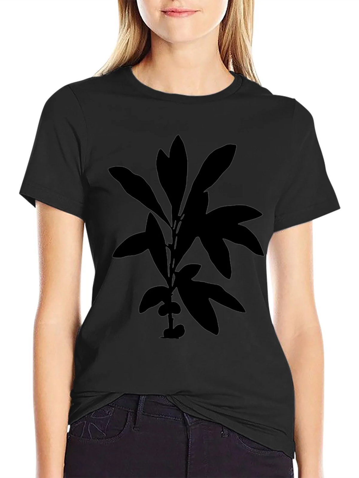 Botanical Silhouette Black T-Shirt product image 2
