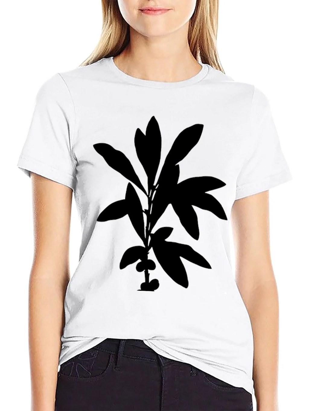 Botanical Silhouette Black T-Shirt product image 8