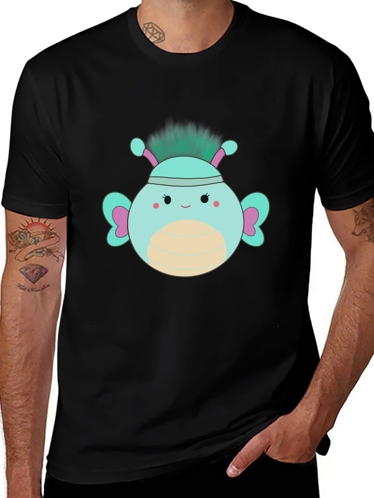 Cute Cartoon Bug Graphic T-Shirt product image 1