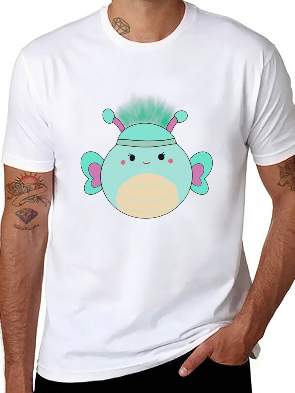Cute Cartoon Bug Graphic T-Shirt product image 7