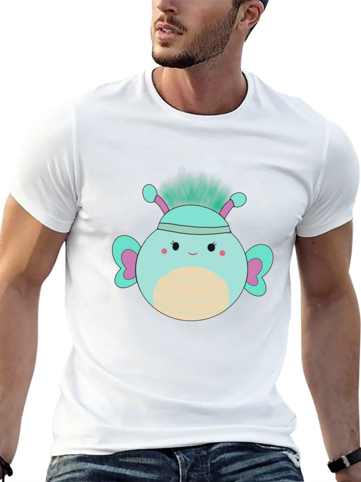 Cute Cartoon Bug Graphic T-Shirt product image 12