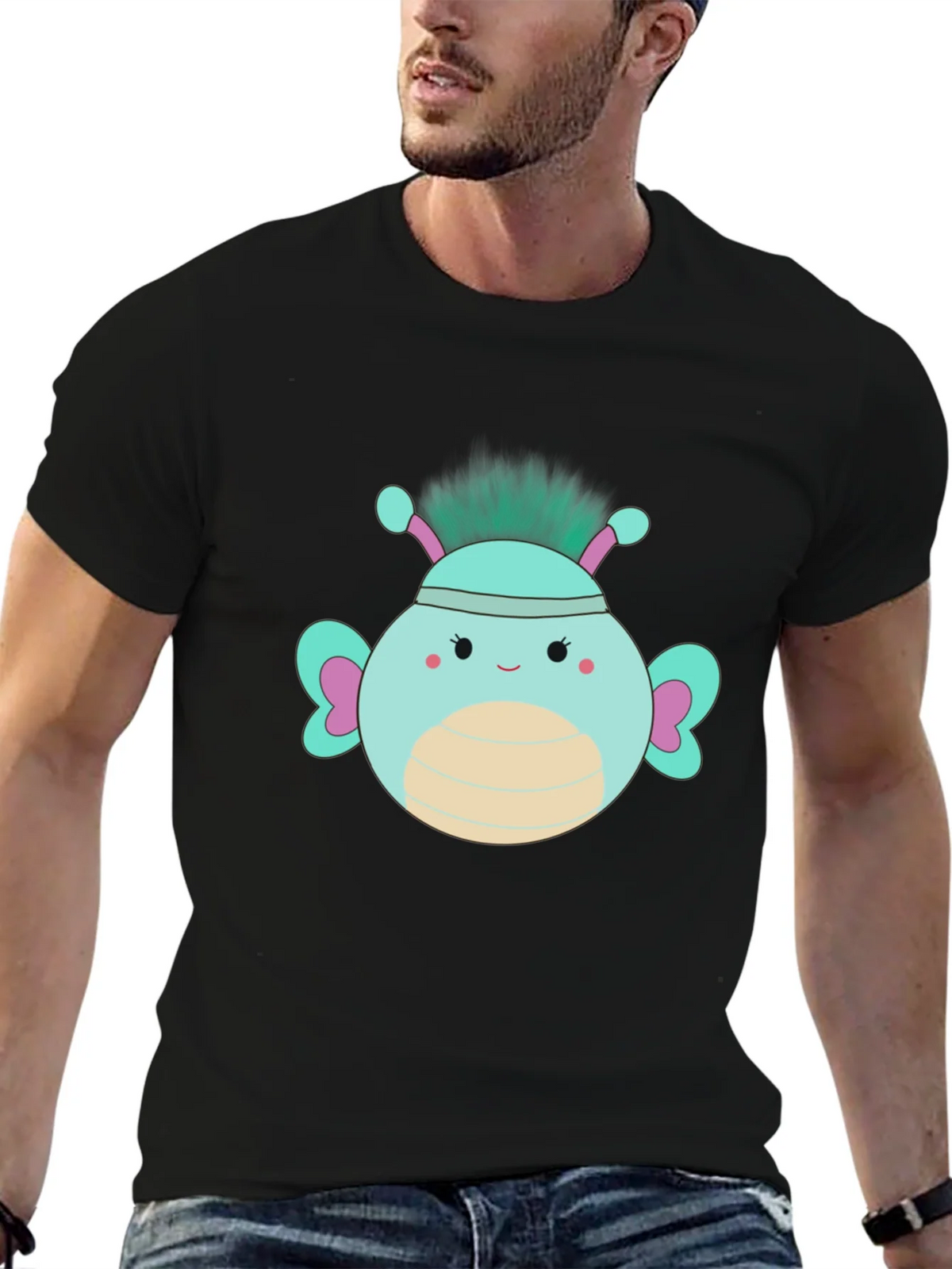 Cute Cartoon Bug Graphic T-Shirt product image 6