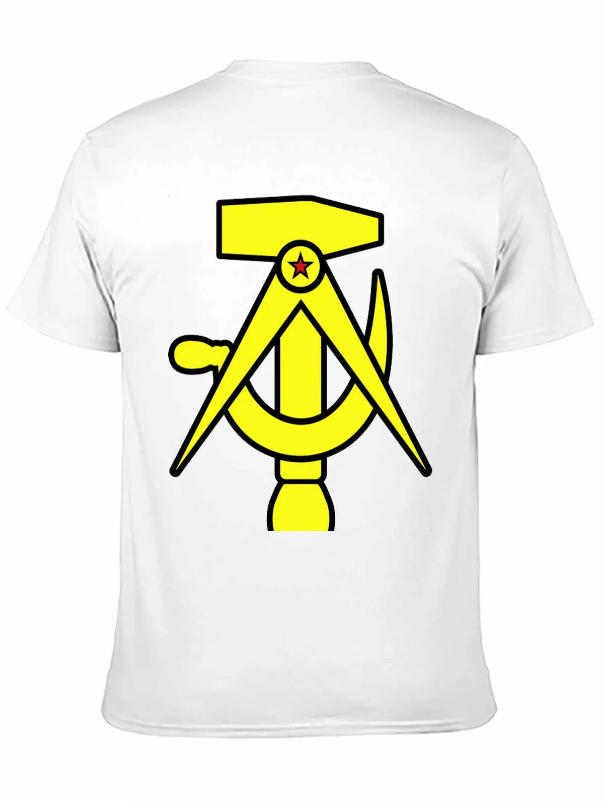 Hammer Compass and Sickle Black T-Shirt product image 10