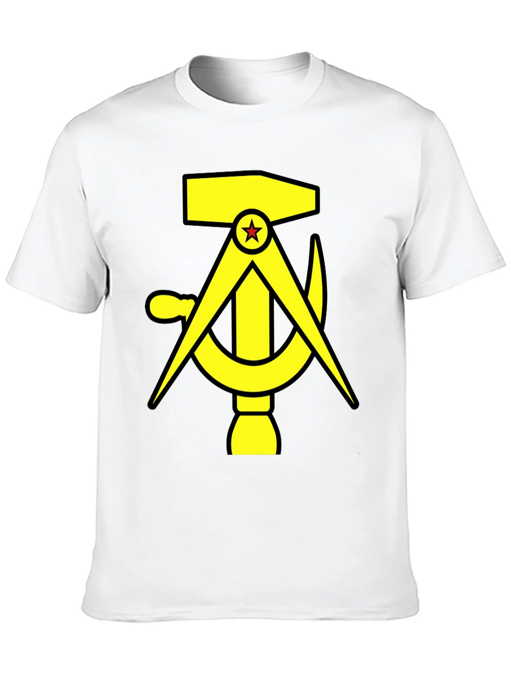 Hammer Compass and Sickle Black T-Shirt product image 9
