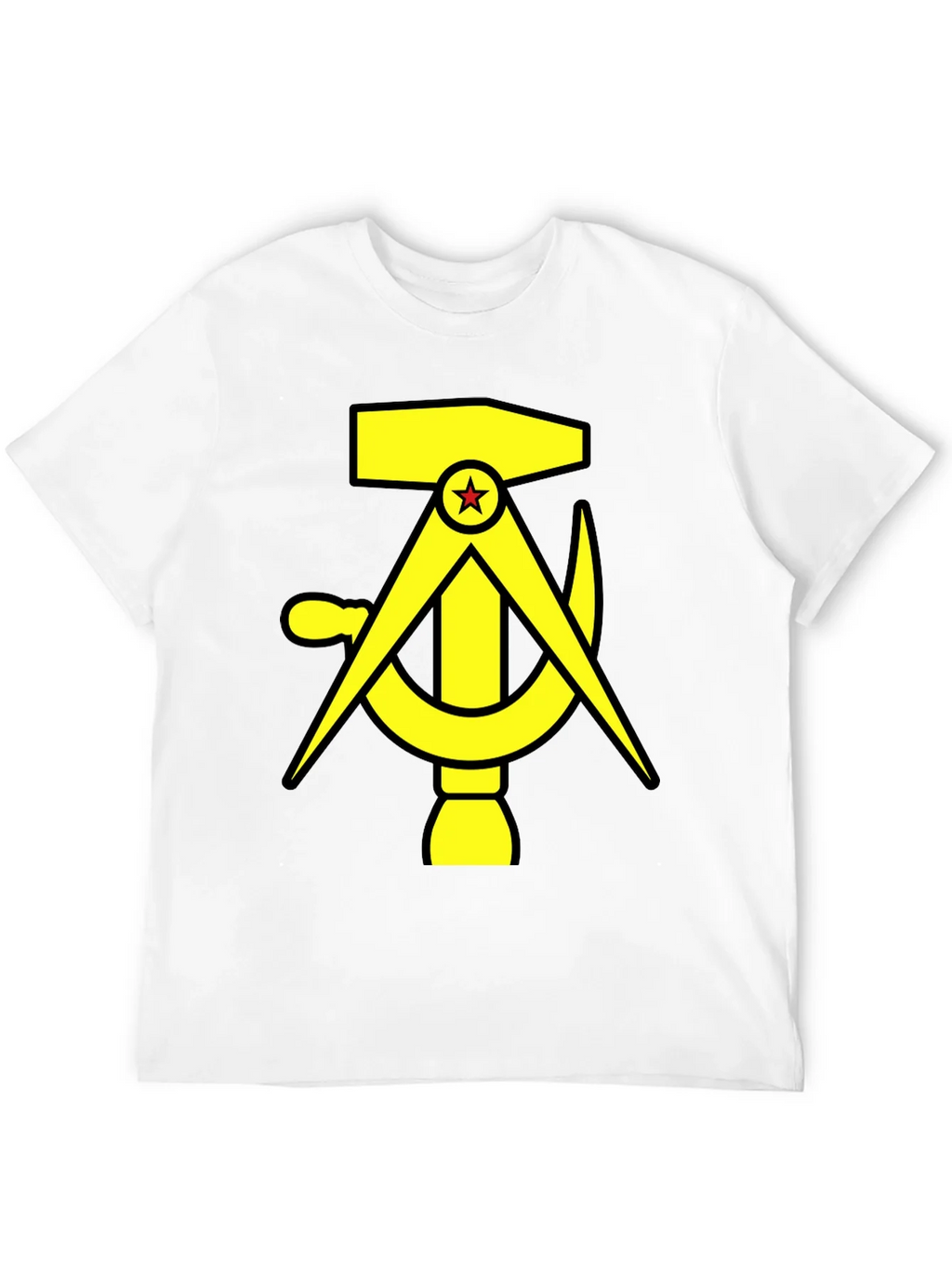 Hammer Compass and Sickle Black T-Shirt product image 11